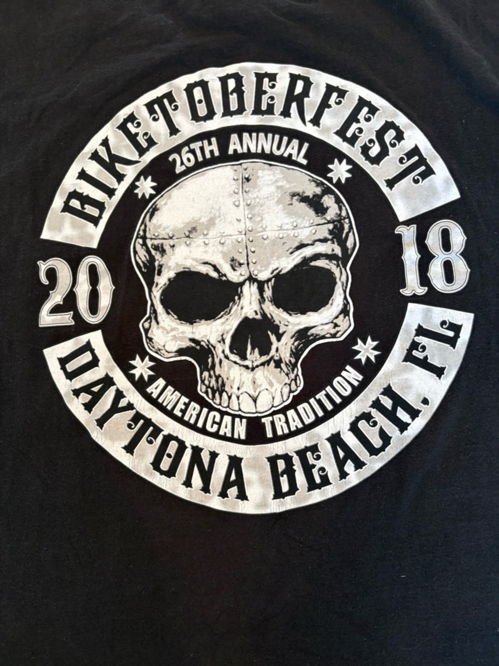 Biketoberfest Daytona Beach 2018 Black Graphic Jersey